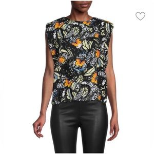 Area Stars Butterfly Print Top Size S